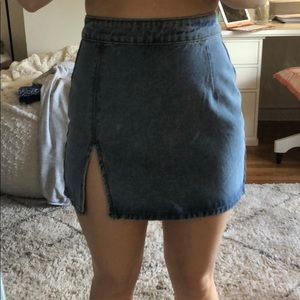 jean skirt